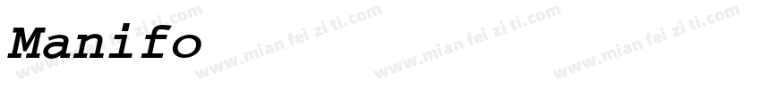 Manifo dcf Dem Boldo字体转换